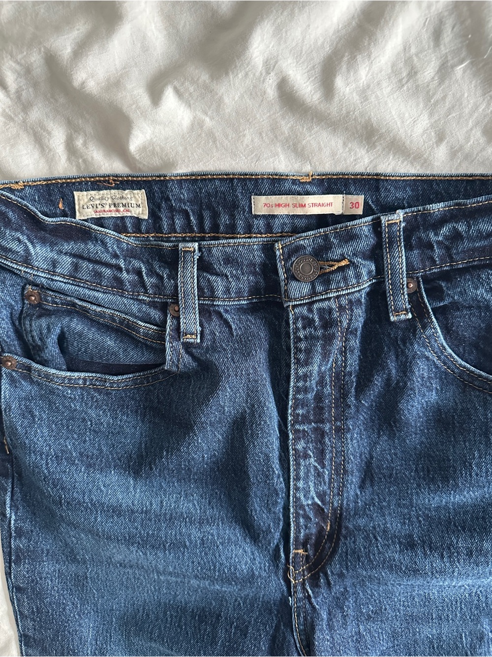 Levi’s Premium 70s High Slim Straight Jeans – Sonoma Hills – 30 - Picture 7 of 8